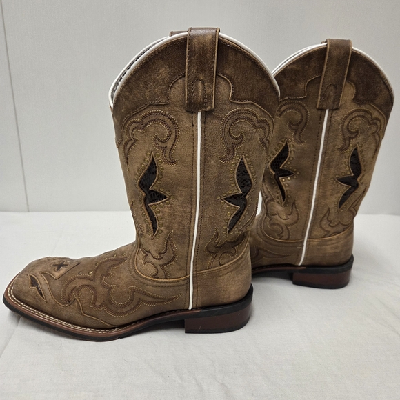 Brown Western Cowboy Boots - Picture 4 of 8